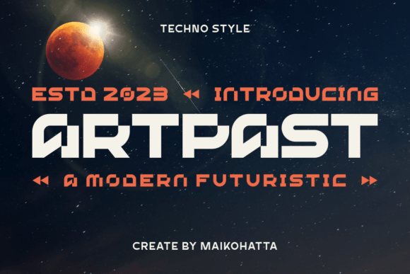 Artpast: A Futuristic Font for Modern Brands
