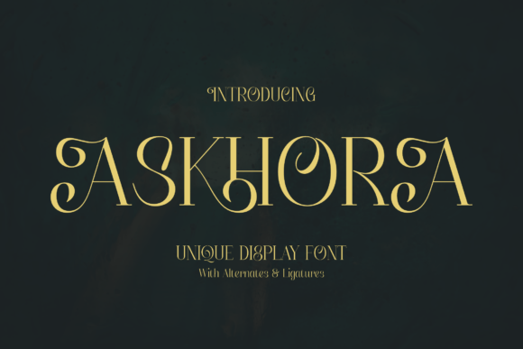 Askhora: A Serif Font for Creative Makers