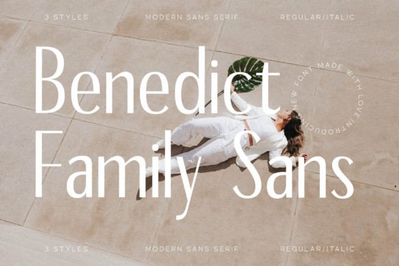 Benedict Family Font for Creative Projects