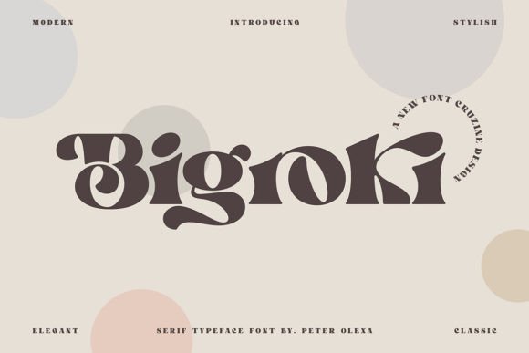Bigroki: A Timeless Serif Font for Editorial Design