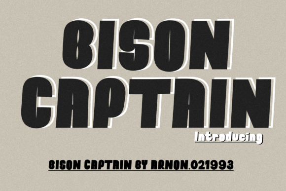 Bison Captain: A Display Font That Holds Attention