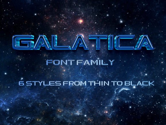 Galatica Family: A Futuristic Sans Serif for Real Branding Work