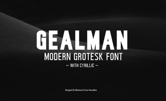 Gealman: A Modern Font for Digital Marketing