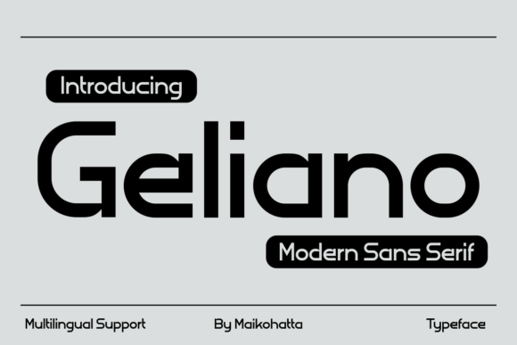 Geliano: A Bold Sans Serif for Web Design