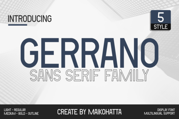 Gerrano: A Modern Sans Serif for Web Design