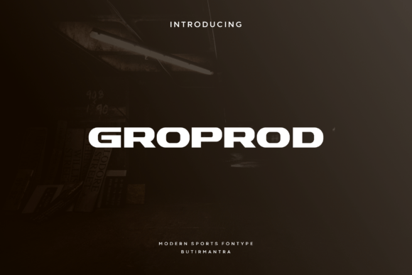 Groprod: A Modern Typeface for Editorial Design