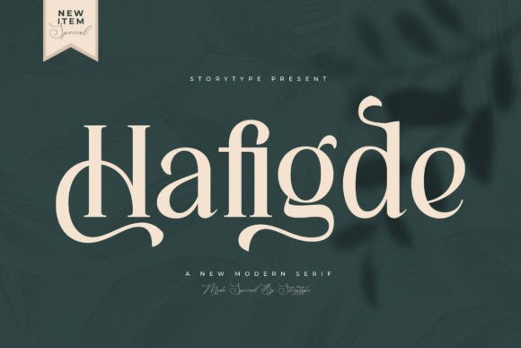 Hafigde: Elegant Serif Font for Craft Creators