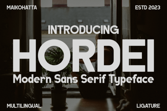Hordei: A Bold Font for Digital Campaigns