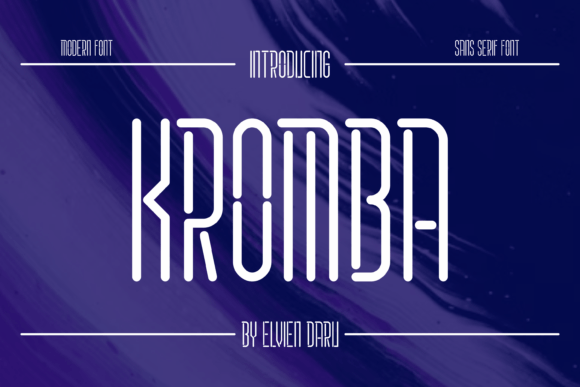 Kromba: A Modern Font for Digital Marketing