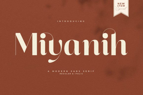 Miyanih: A Serif Font for Real-World Design