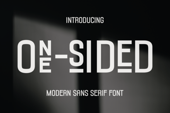 One Sided Font: Modern Typography for Editorial Design