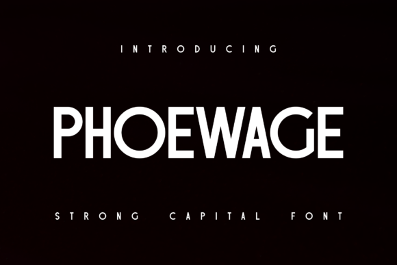 Phoewage: A Modern Sans Serif for Creative Projects