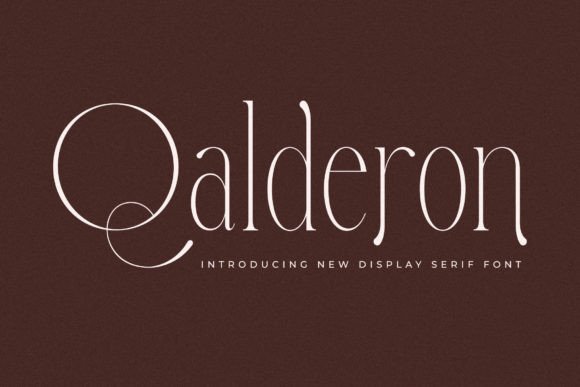 Qalderon: A Serif Font for Elegant Design