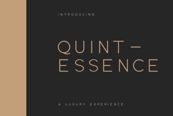 Quintessence Font for Elegant Design