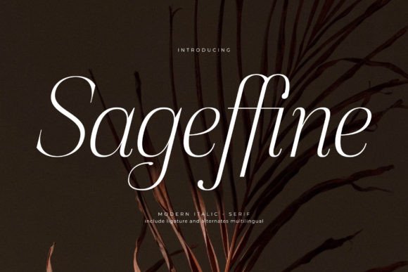 Sageffine: Elegant Serif Font for Crafts