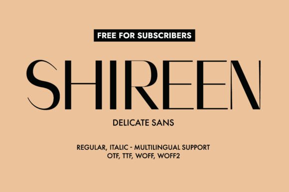 Shireen: A Font That Elevates Your Brand