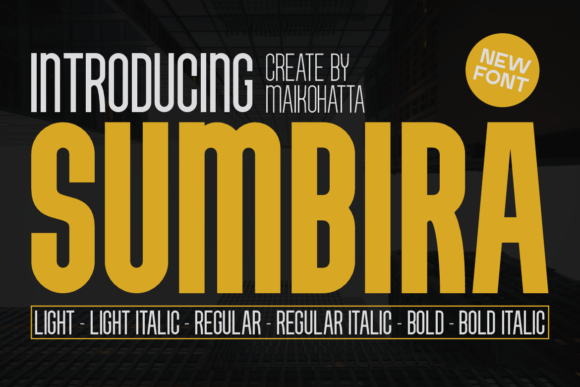 Sumbira: A Versatile Sans Serif Font